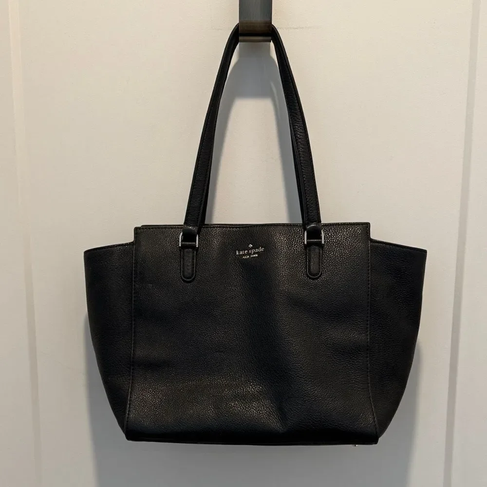 Kate Spade Soft Pebbled Leather Medium Sized Tote with Soft Pebbled Wallet